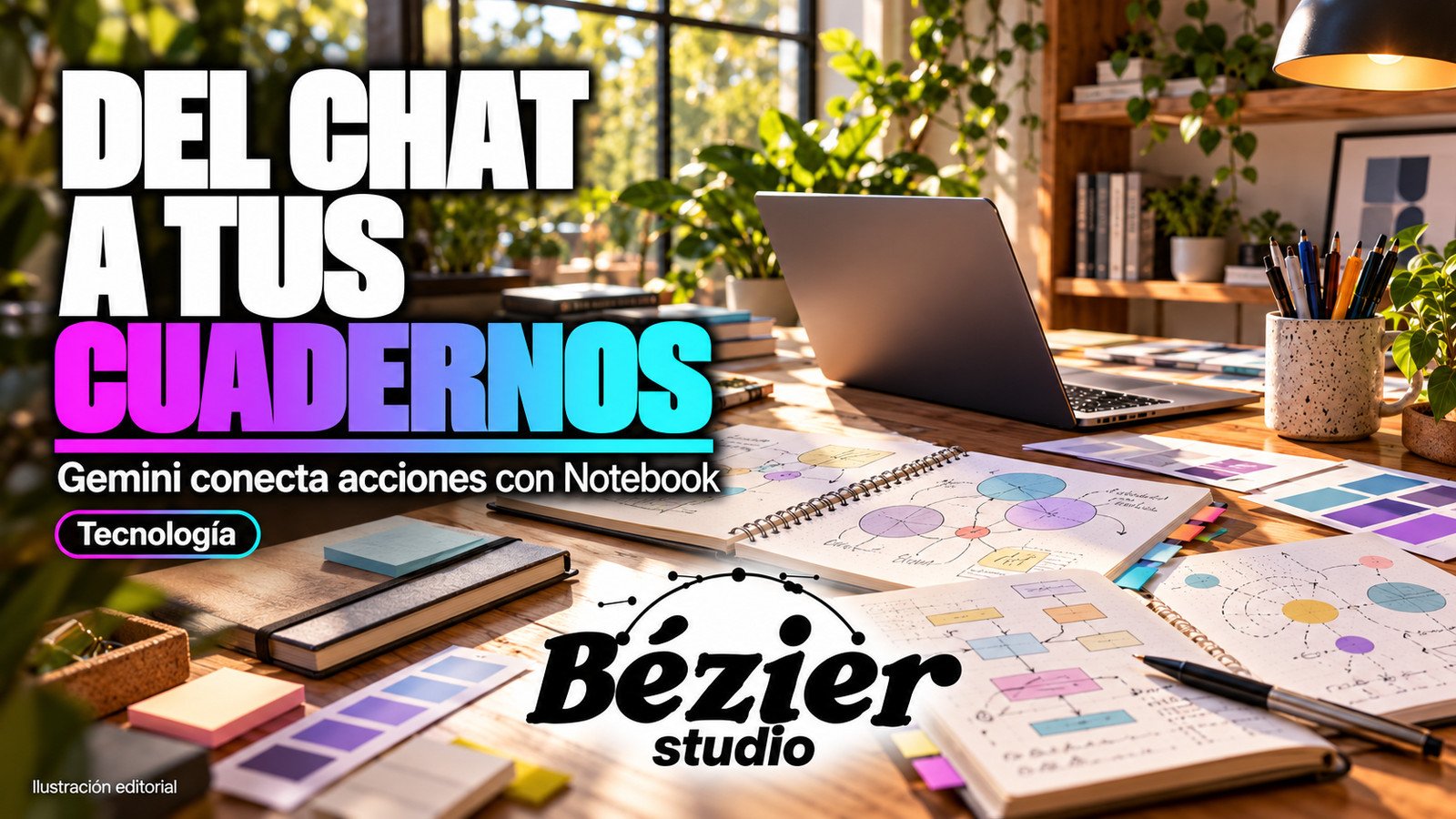 Del chat a tus cuadernos: Gemini incorpora acciones conectadas con Notebook