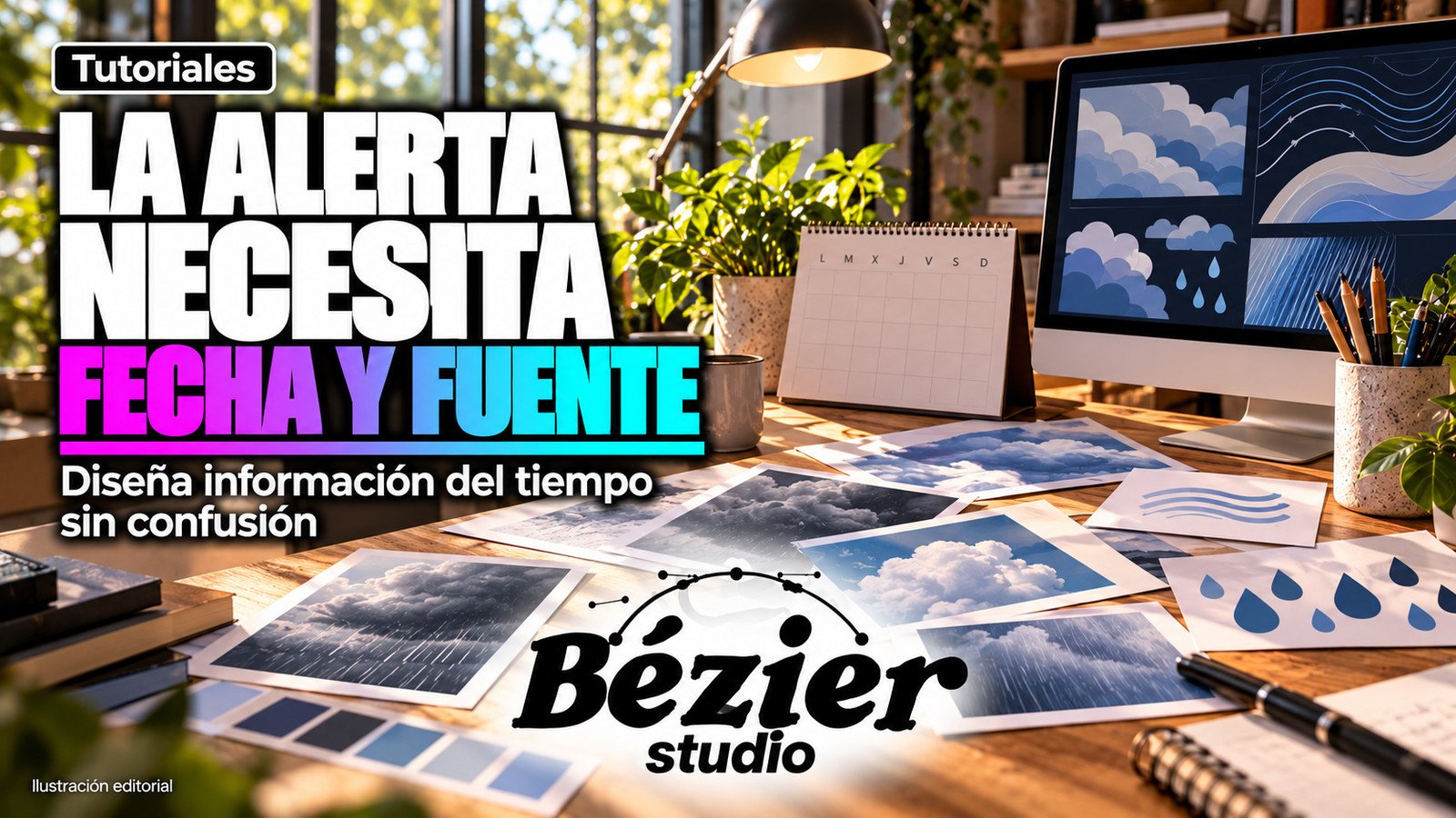 Cómo diseñar una tarjeta del tiempo sin perder fecha, fuente y vigencia