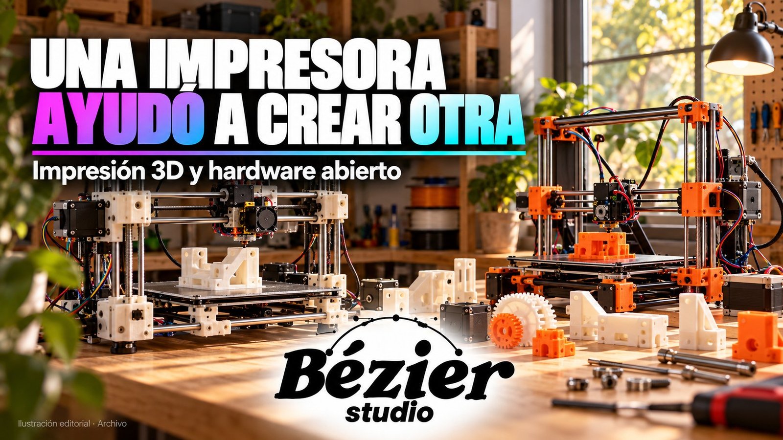 RepRap mostró una impresora 3D capaz de fabricar parte de otra impresora