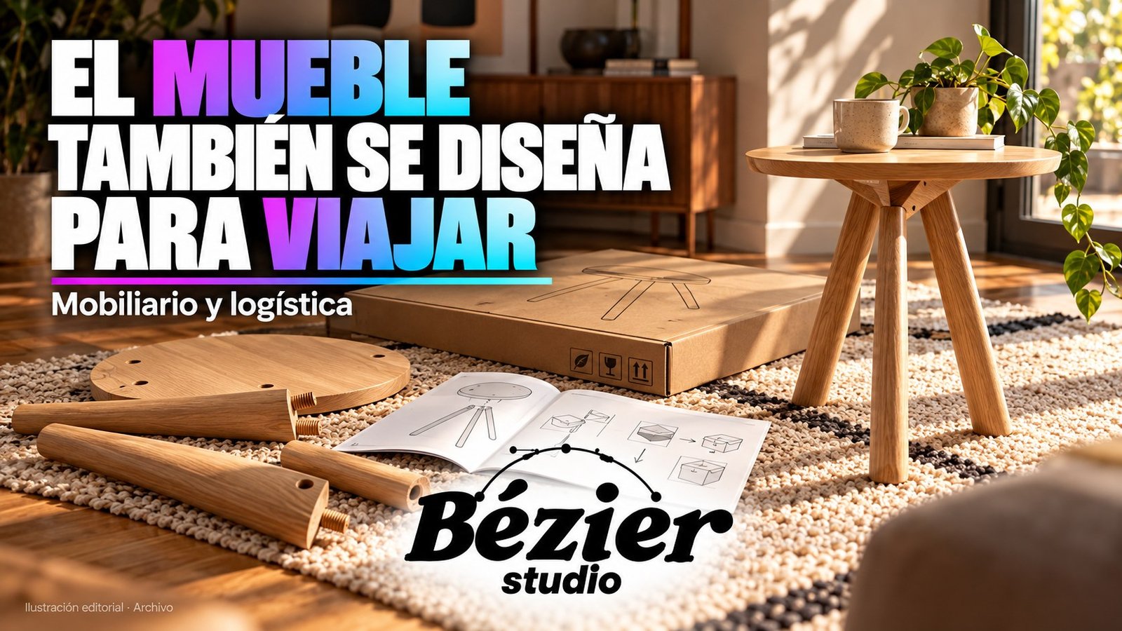La mesa LÖVET ayudó a convertir el paquete plano en una decisión de diseño