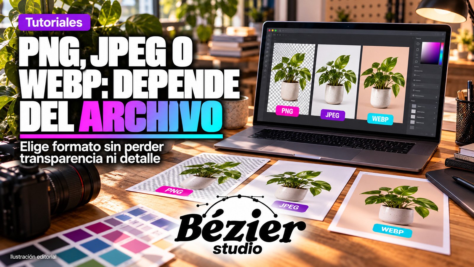 PNG, JPEG o WebP: el formato correcto depende de lo que tu imagen necesita conservar