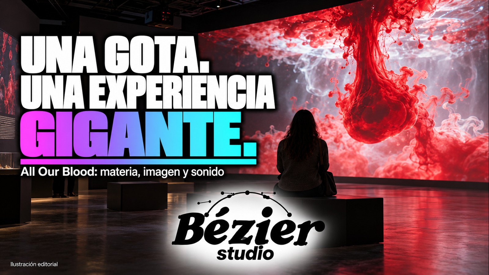 Una gota de sangre se vuelve una instalación: la fuerza visual de All Our Blood