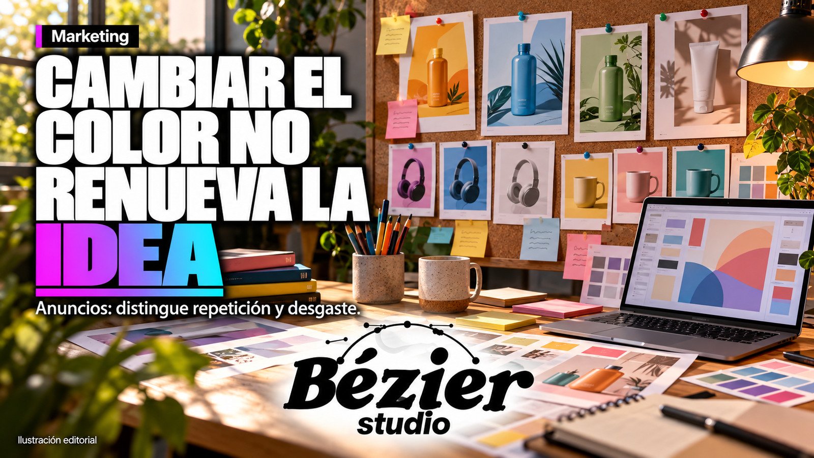 Cambiar el color no renueva la idea: cómo distinguir repetición y desgaste en un anuncio