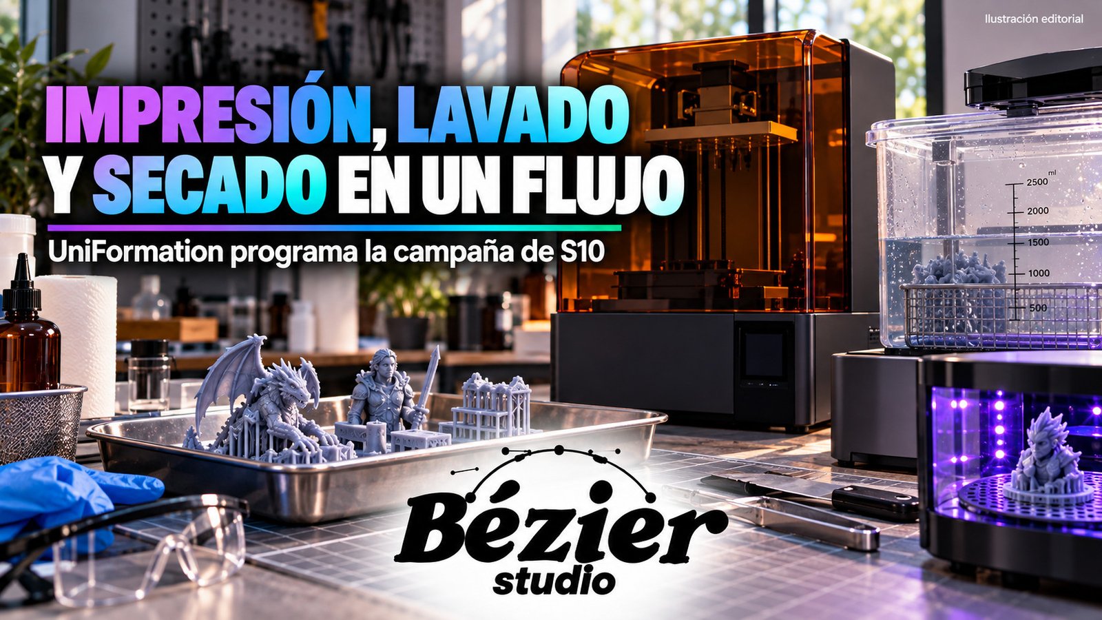 UniFormation programa para hoy la campaña de S10, que integra impresión, lavado y secado