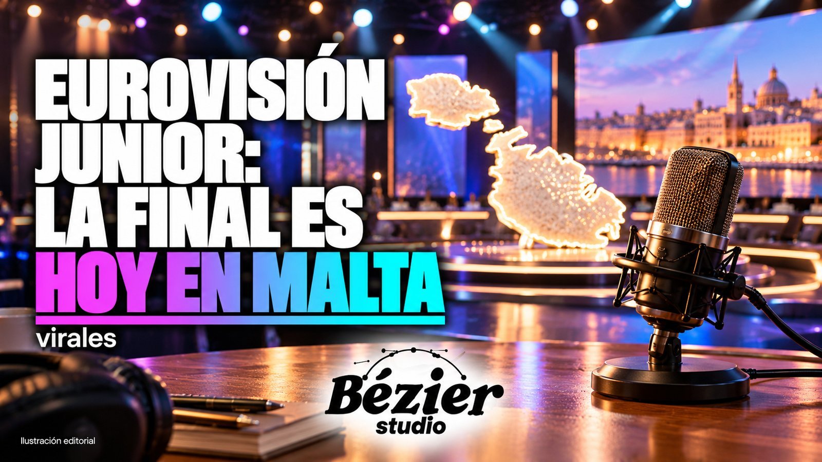 Eurovisión Junior celebra hoy su final en Malta: horario y dónde seguir la transmisión