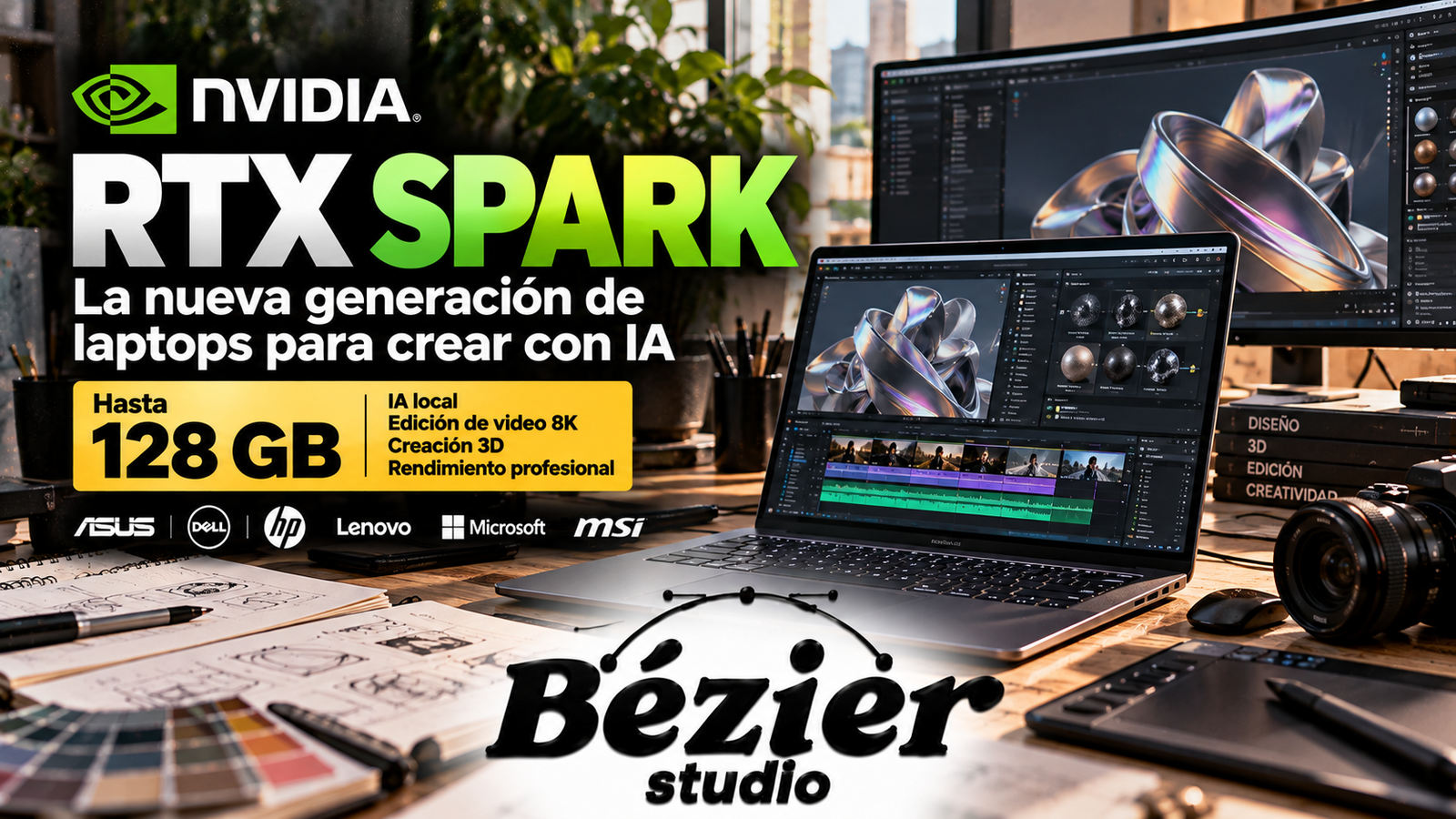 ¡NVIDIA sorprende con RTX Spark! Nuevas laptops con 128 GB de memoria y una potencia brutal para inteligencia artificial