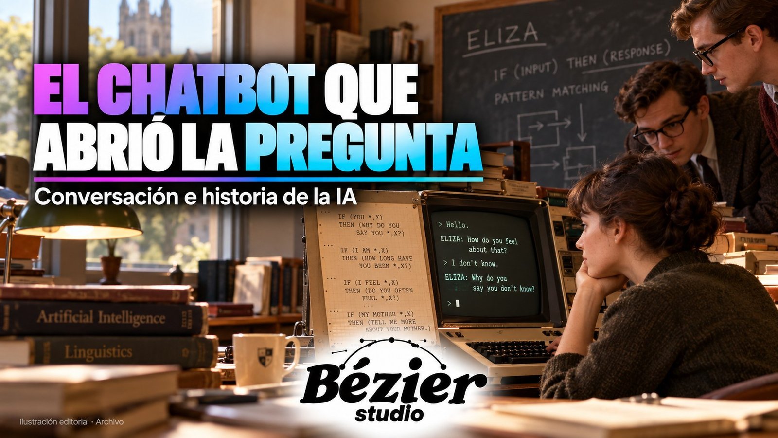 ELIZA mostró lo fácil que puede ser atribuir comprensión a una conversación automática