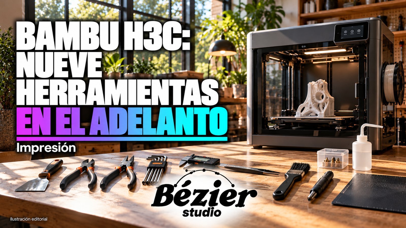 Nueve herramientas en una impresora: lo confirmado del adelanto Bambu H3C