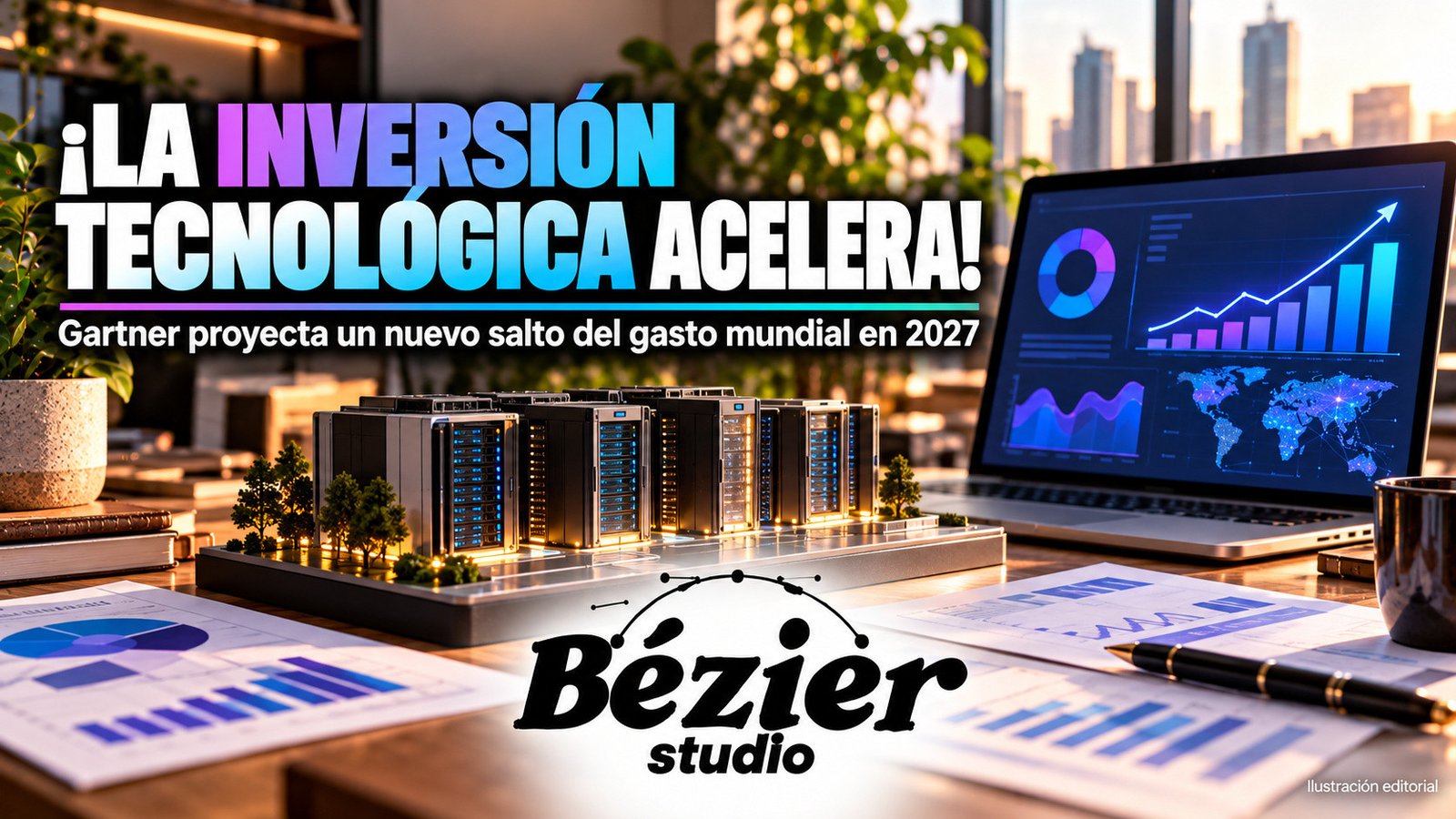 Gartner proyecta 7.35 billones de dólares de gasto tecnológico mundial para 2027