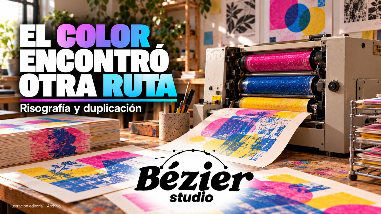 RISOGRAPH desarrolló una ruta de duplicación que también encontró espacio en la edición creativa