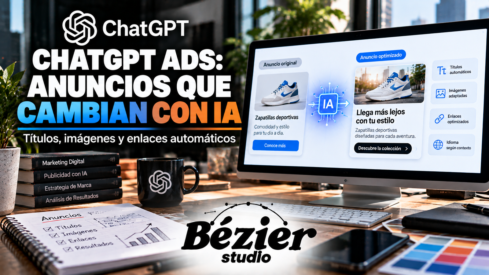 ¡ChatGPT cambiará anuncios con IA! OpenAI permitirá modificar títulos, imágenes y enlaces automáticamente