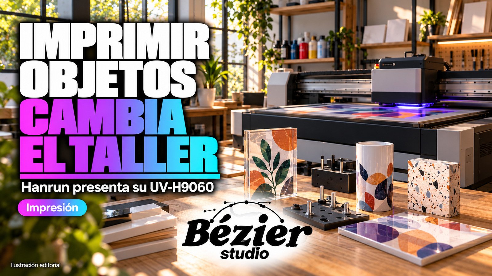 Imprimir objetos cambia el taller: Hanrun presenta una plataforma para piezas altas