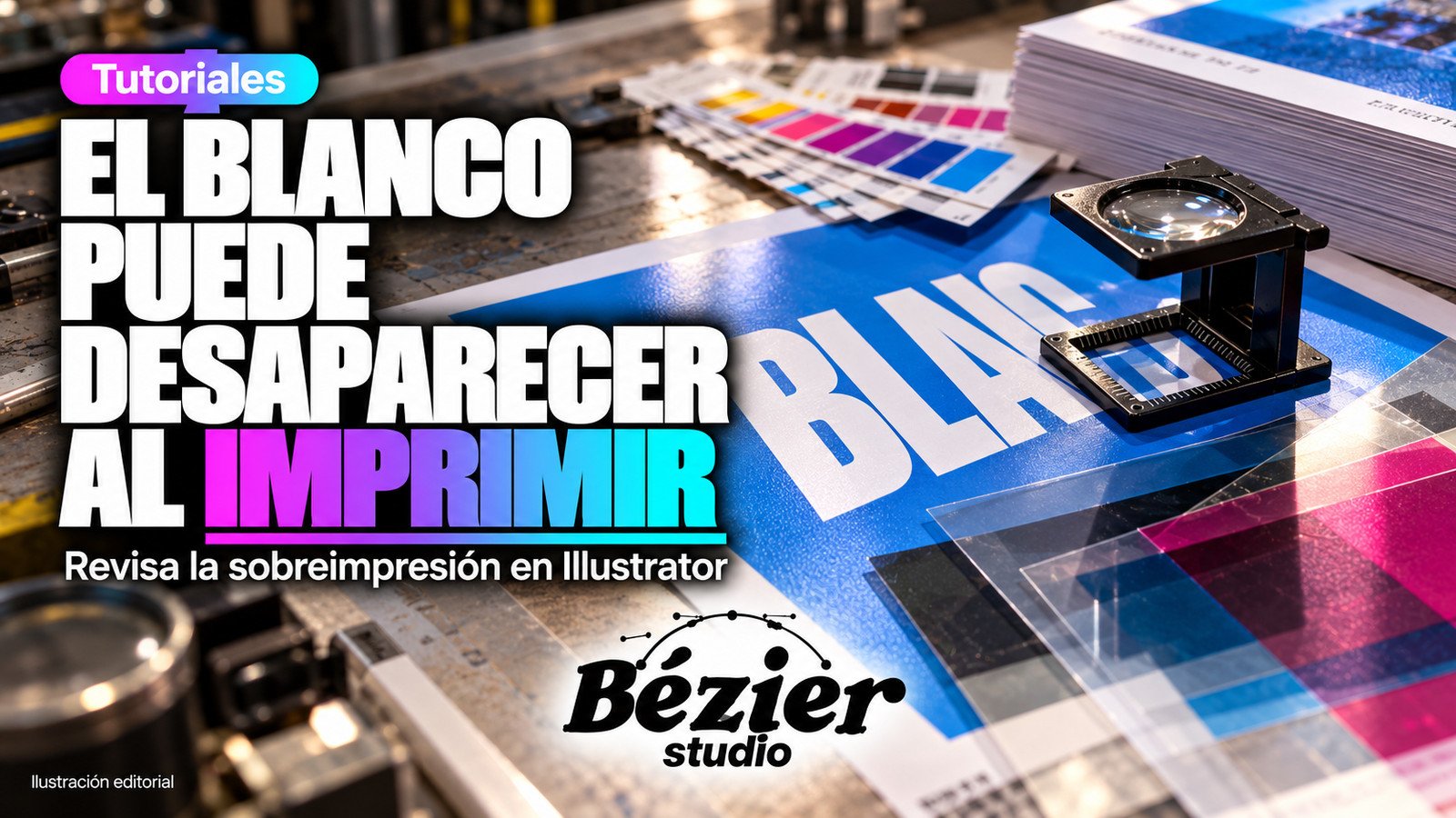 El blanco puede desaparecer al imprimir: revisa la sobreimpresión antes de exportar