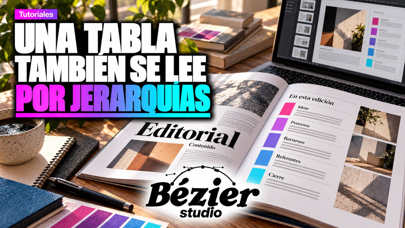 Tablas en InDesign: organiza datos que se puedan leer antes de decorar celdas