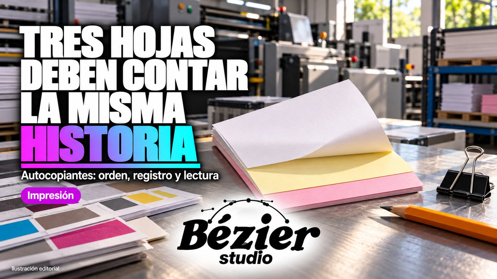 Original y dos copias: el orden del papel importa tanto como el diseño del formato