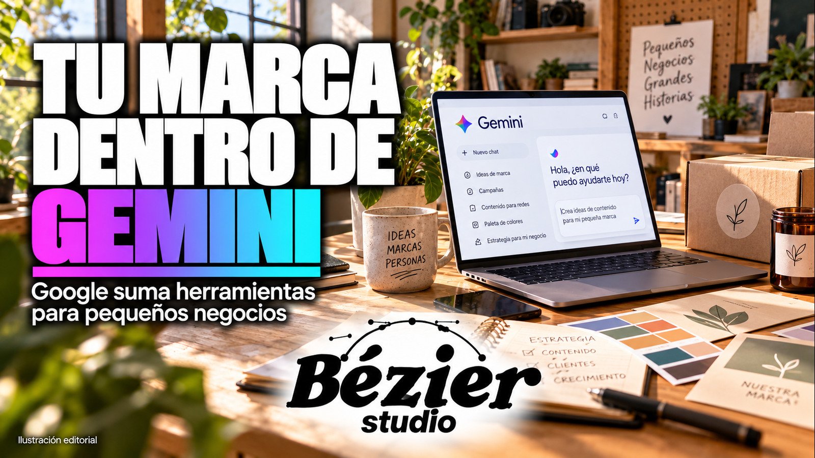 Tu marca dentro de Gemini: Google suma herramientas para pequeños negocios