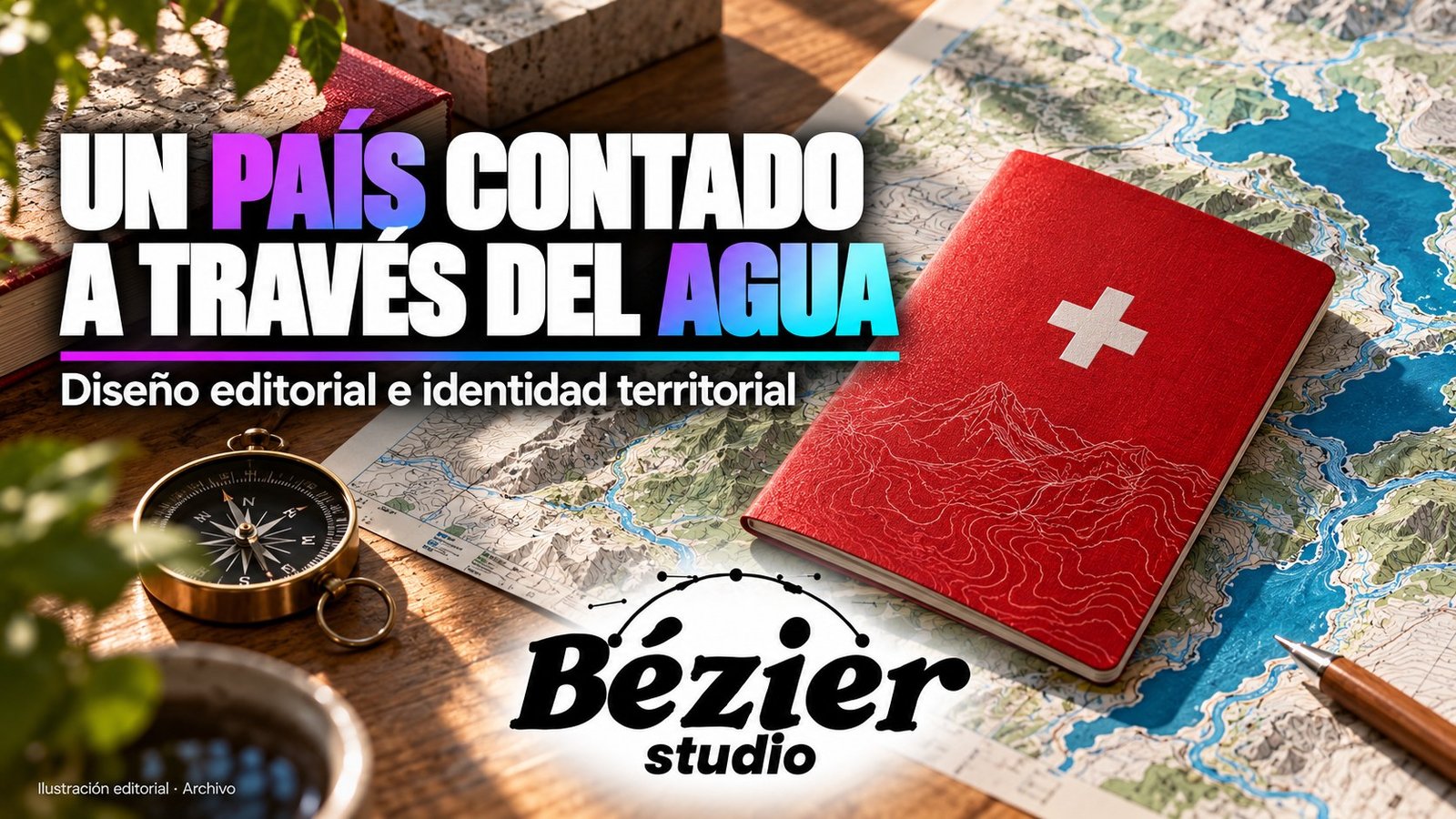 El pasaporte suizo convirtió la cartografía del agua en un sistema gráfico