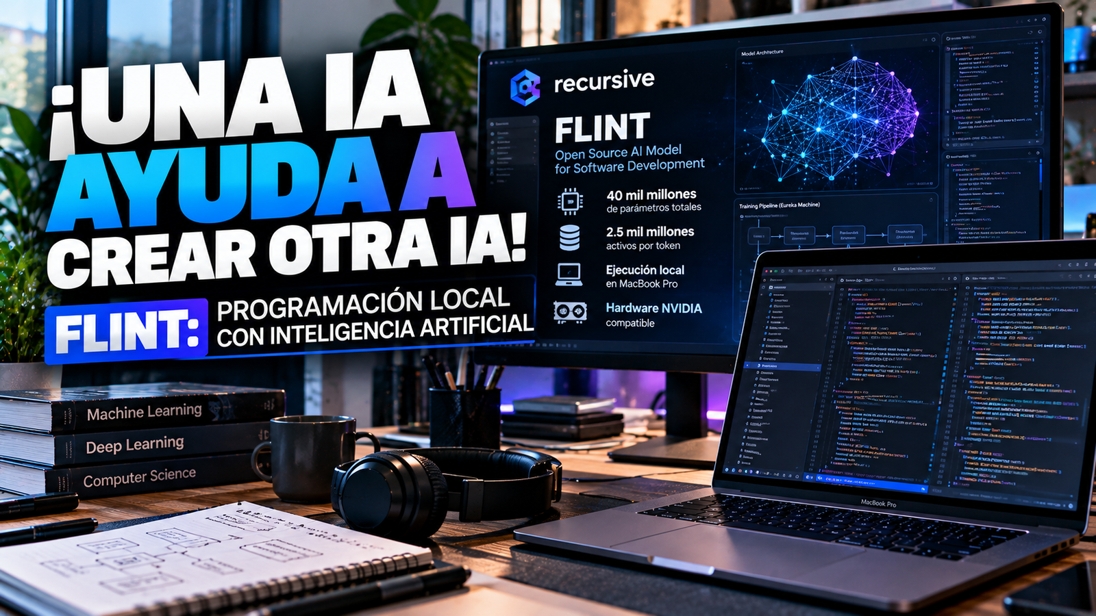 ¡Una IA ayuda a crear otra IA! Flint promete programar desde tu computadora sin depender de la nube