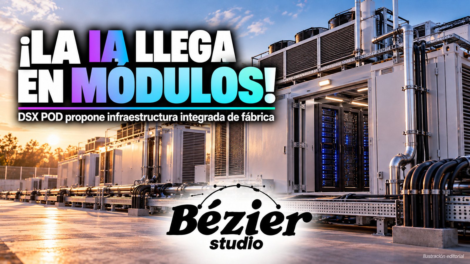 DSX POD propone centros de IA modulares que llegan integrados de fábrica