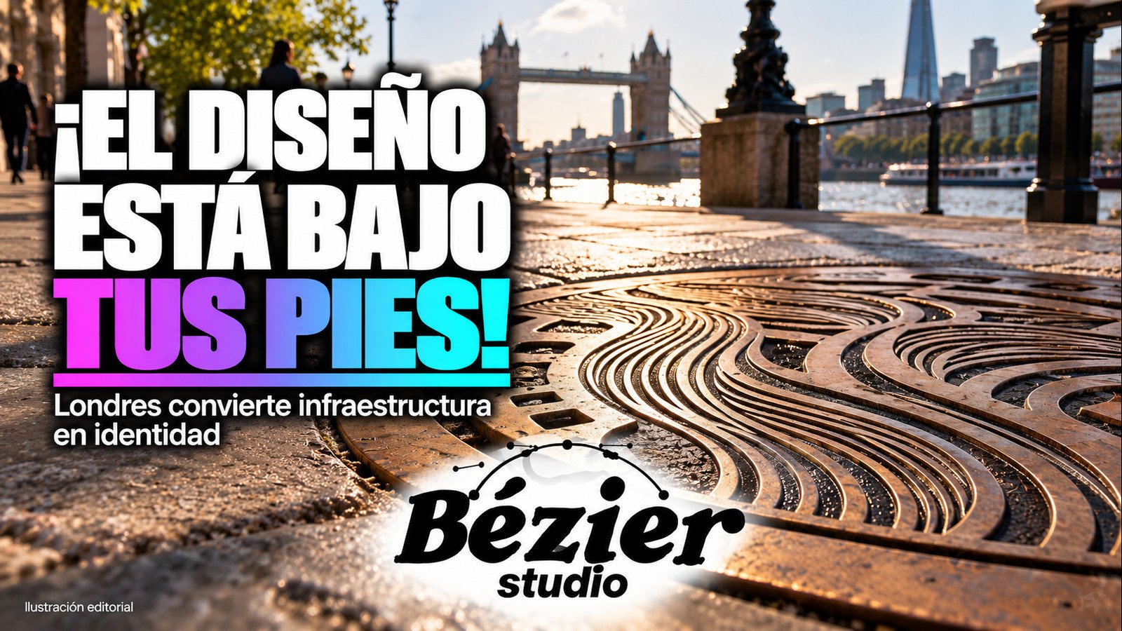 Hasta las coladeras pueden contar una historia: el diseño que Londres puso bajo tus pies