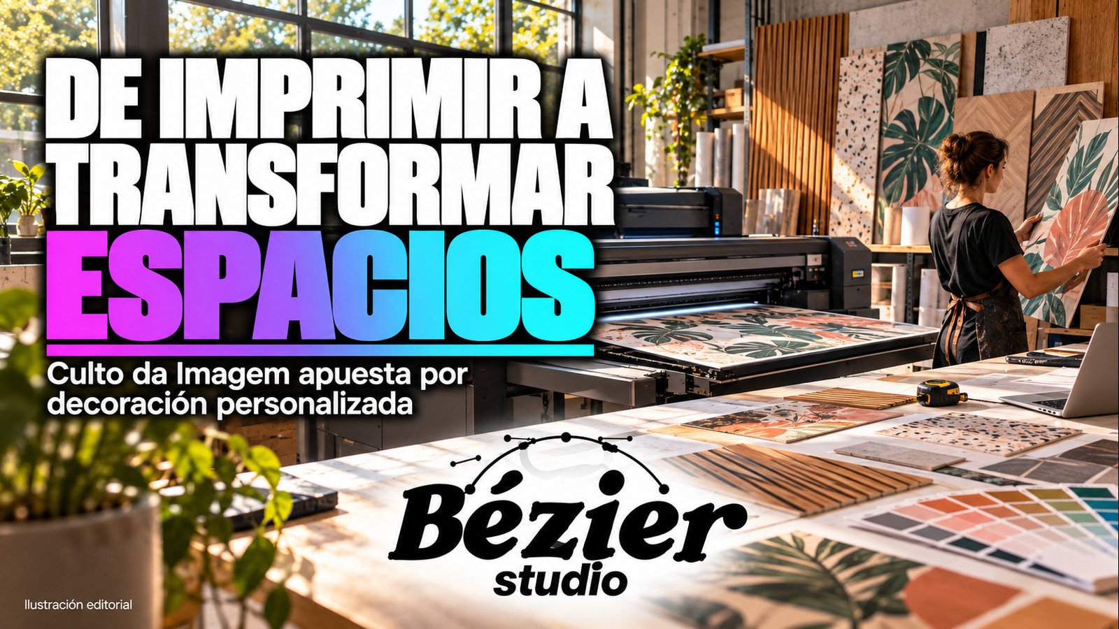 De imprimir paneles a vender interiores: el giro de Culto da Imagem con Mimaki