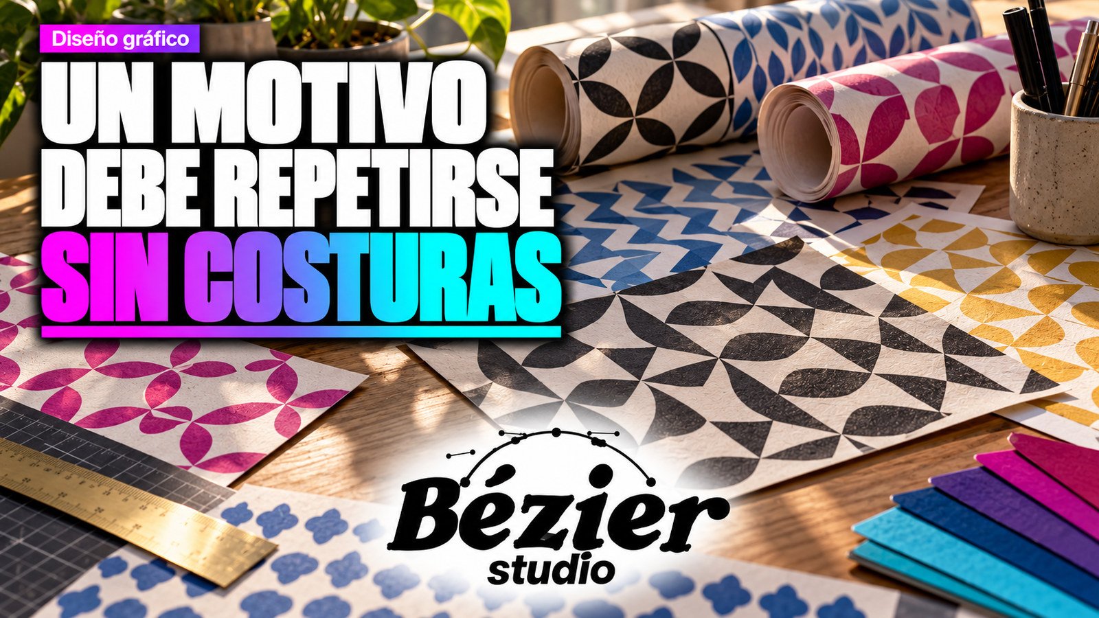 Motivos en Illustrator: construye un patrón geométrico que se repita sin huecos
