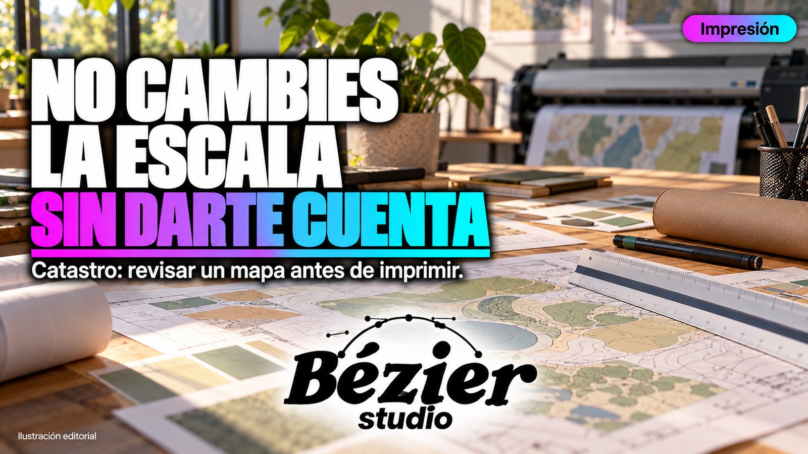 Catastro en tendencia: imprimir un mapa con ajustar a página puede cambiar su escala