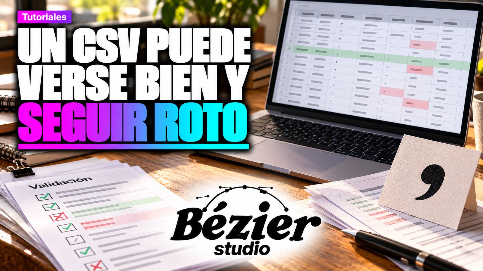 Validar un CSV: revisa los datos que el importador leerá, no solo la tabla que ves
