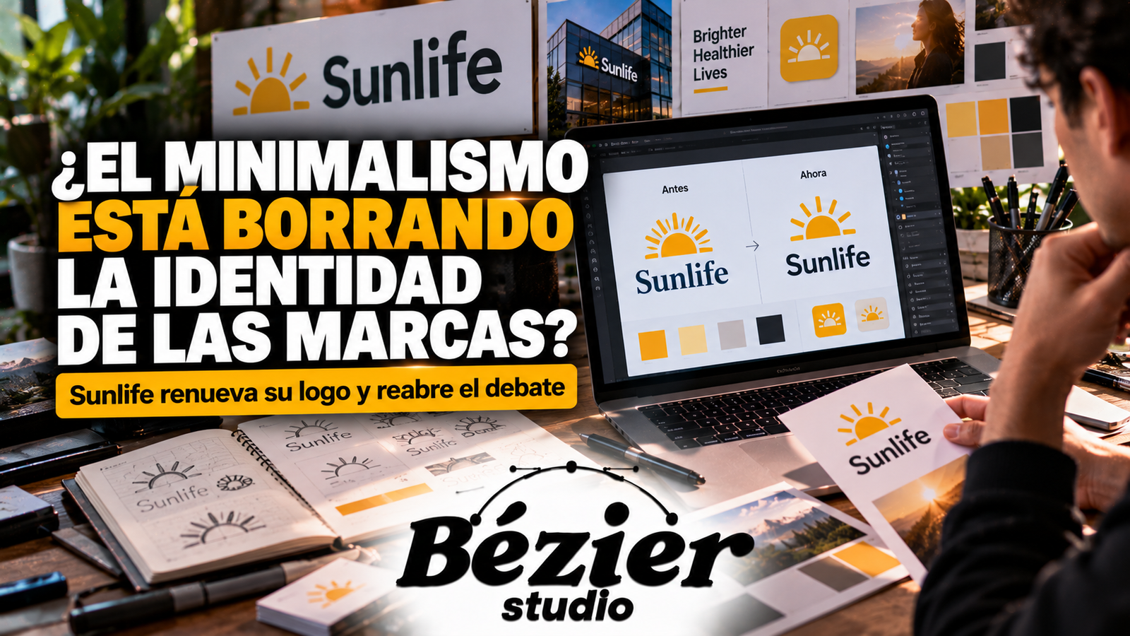 ¡Sunlife cambia su logo después de más de 25 años! ¿El minimalismo está quitando personalidad a las marcas?