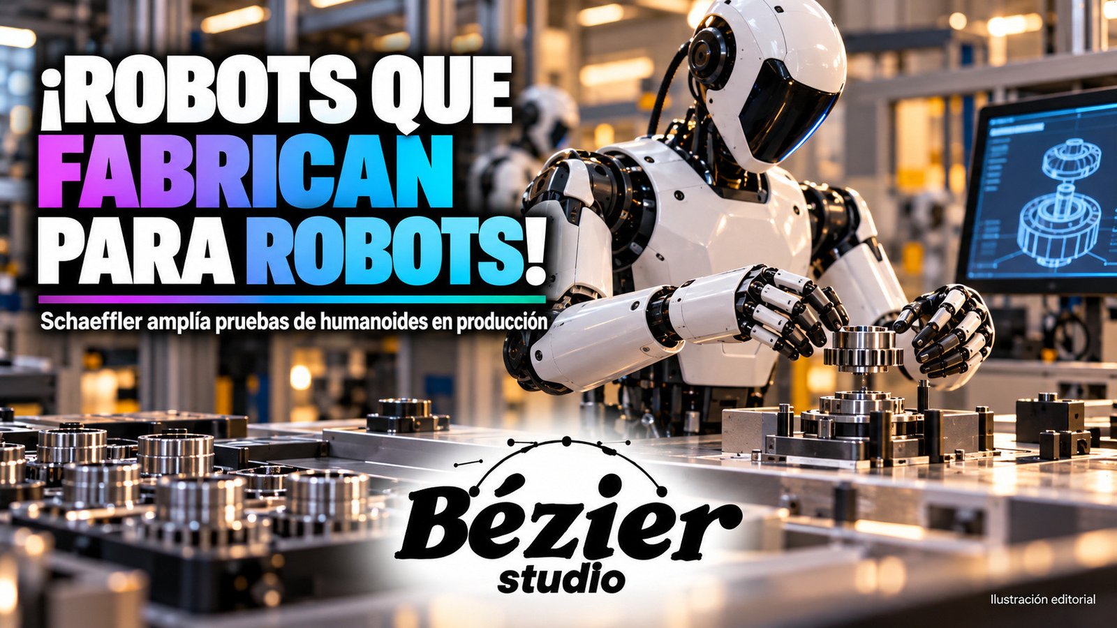 Schaeffler abre una fábrica donde humanoides ensamblan componentes para otros robots