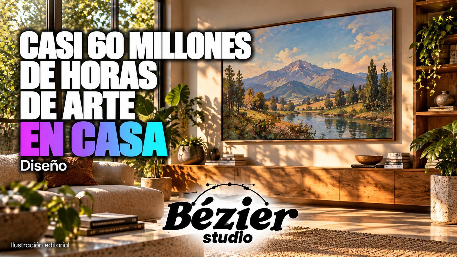 El arte se queda en la sala: Samsung reporta casi 60 millones de horas en The Frame