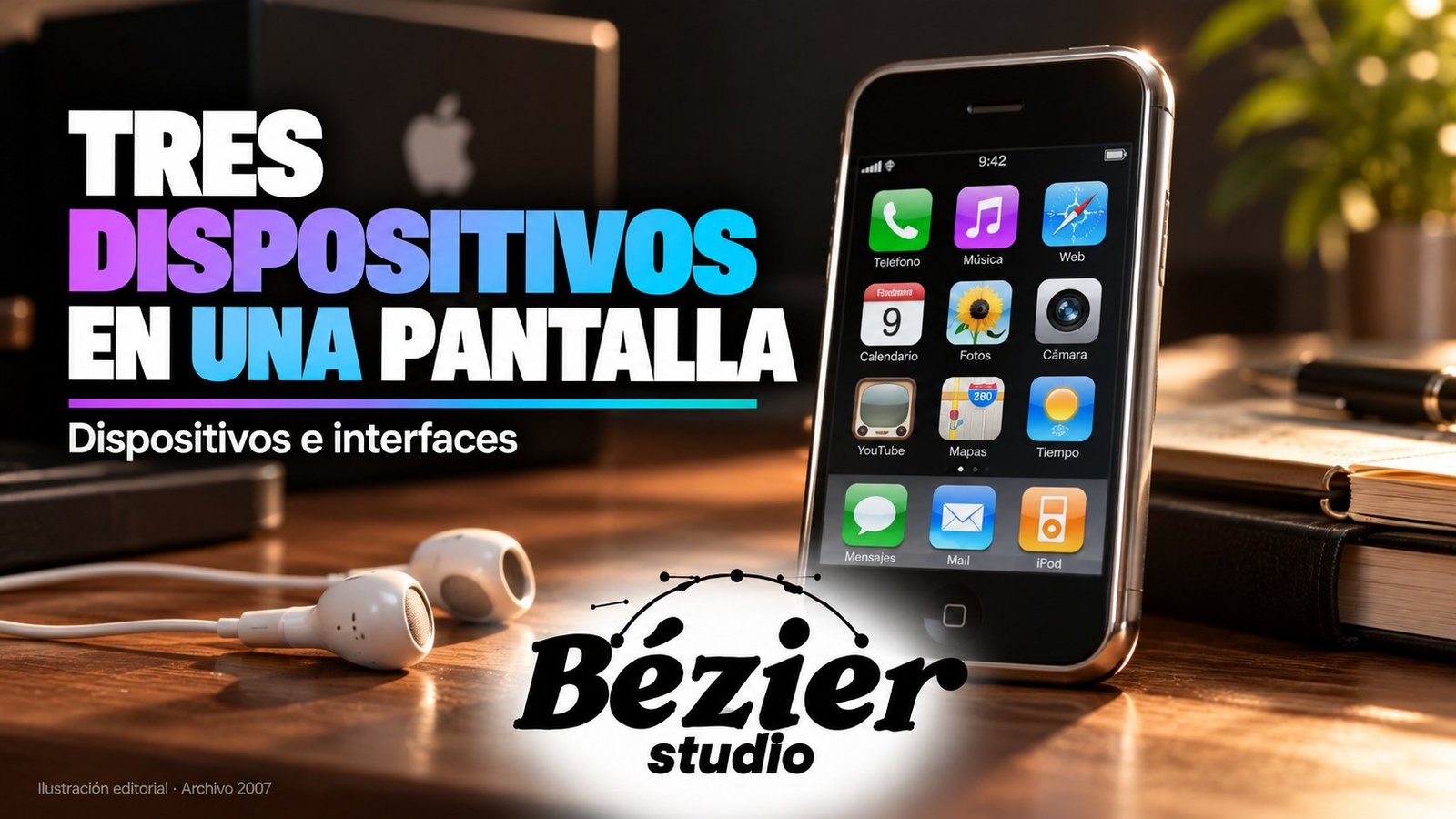 El primer iPhone reunió teléfono, música y web en una interfaz táctil