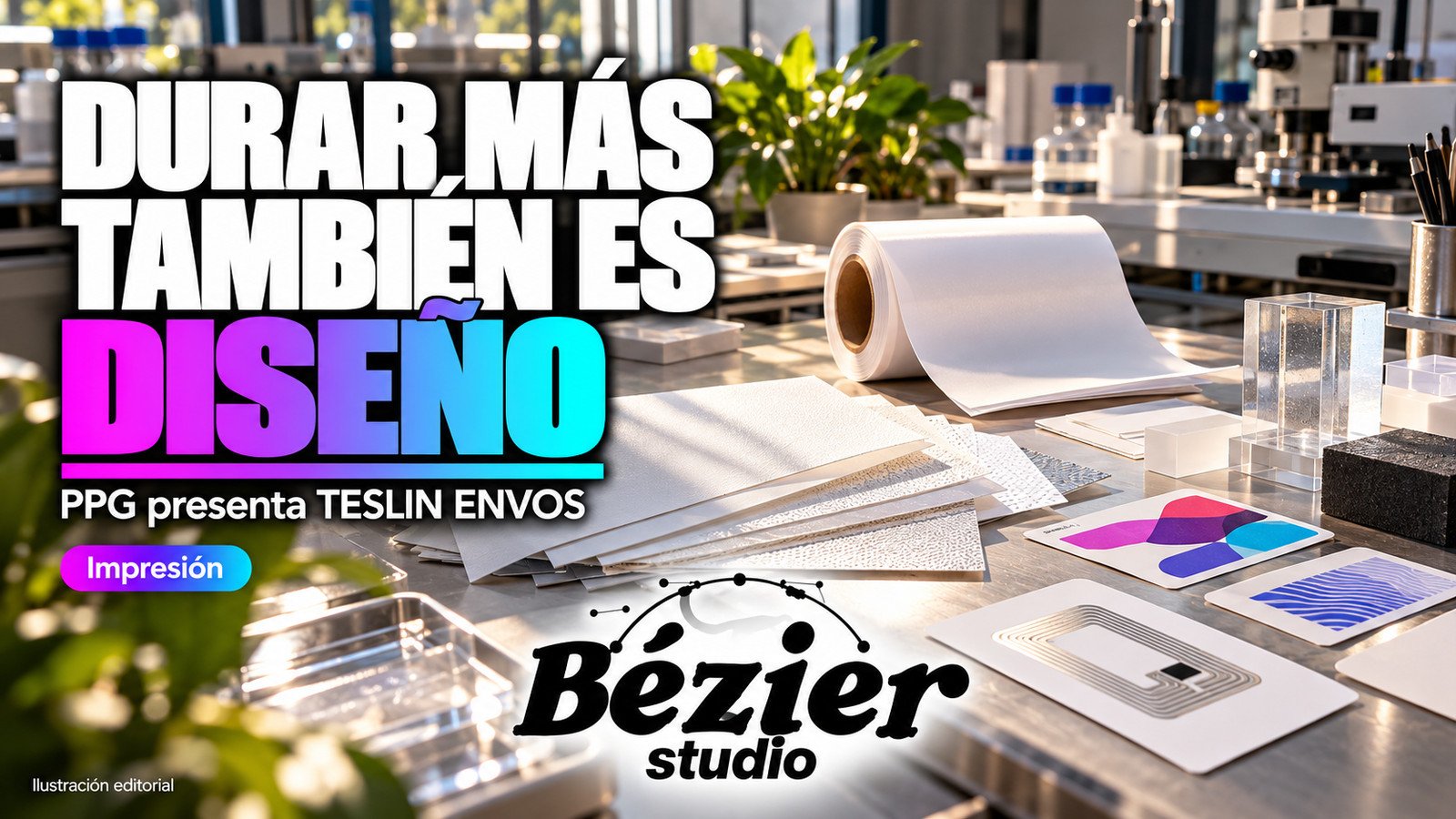 Durar más también es diseño: PPG presenta TESLIN ENVOS para etiquetas y credenciales