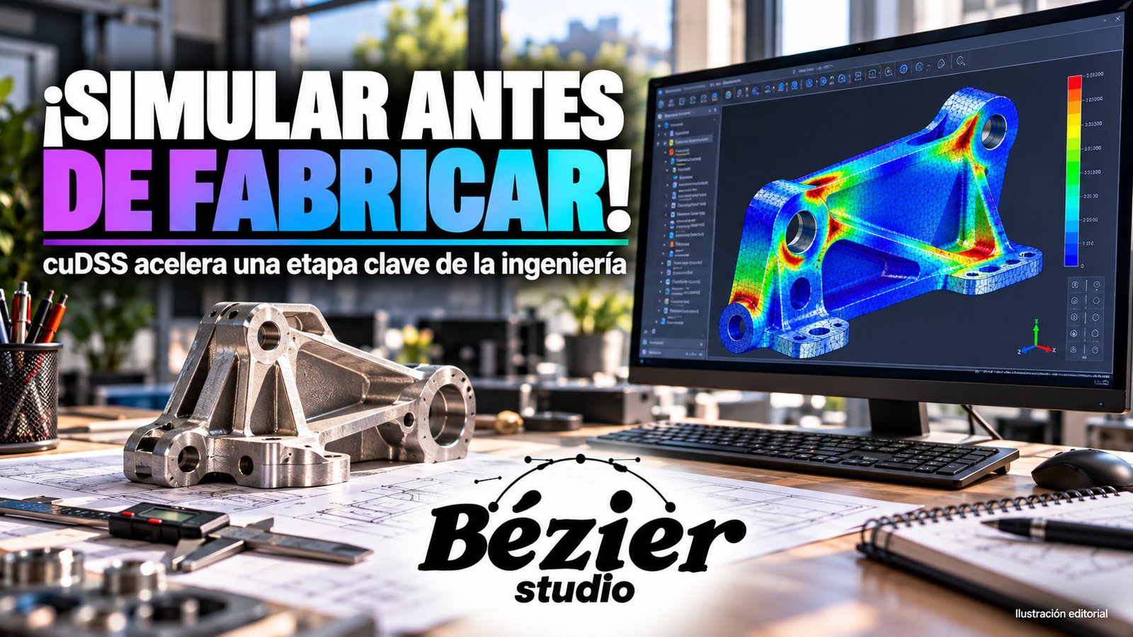 cuDSS llega a disponibilidad general para acelerar simulaciones de ingeniería