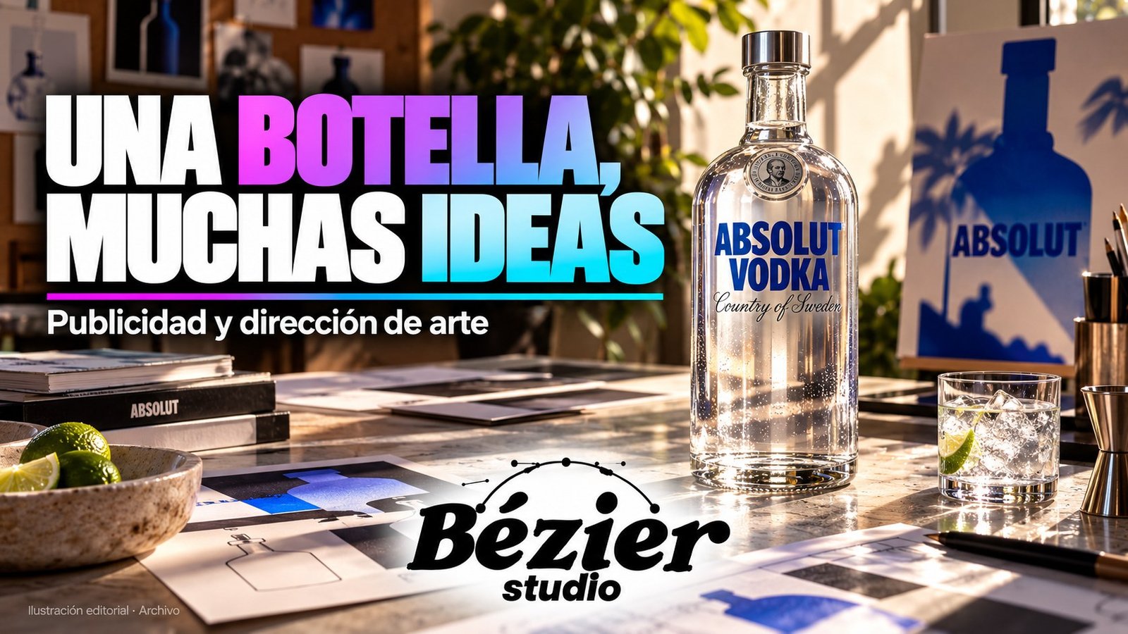 Absolut convirtió la silueta de su botella en una plataforma publicitaria