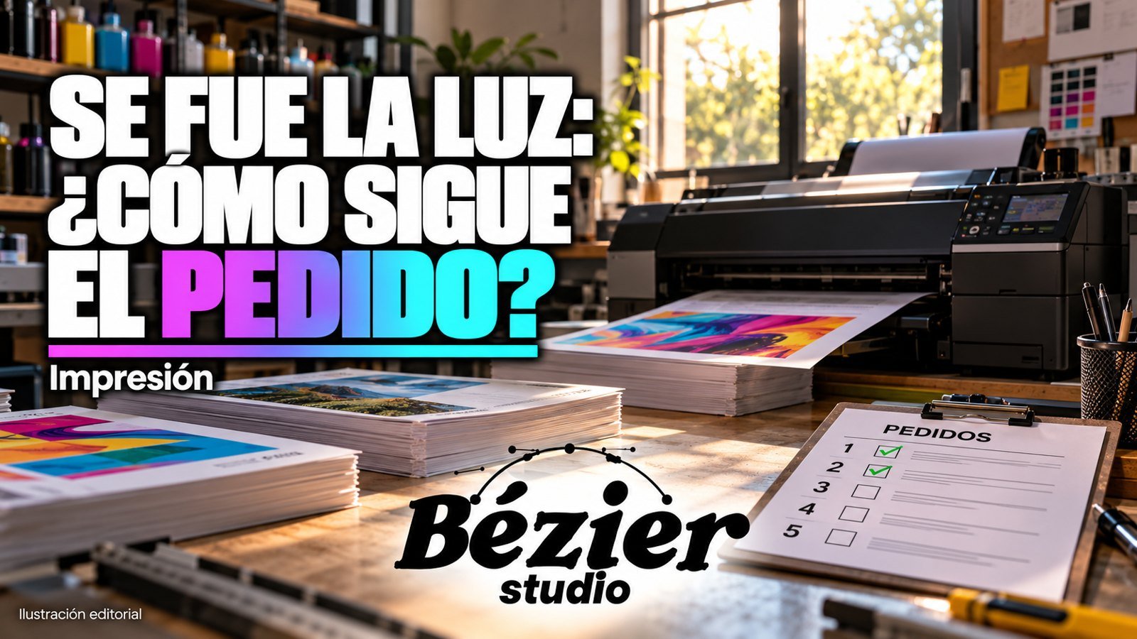 Se fue la luz en plena impresión: cómo retomar un pedido sin perder el control de las hojas