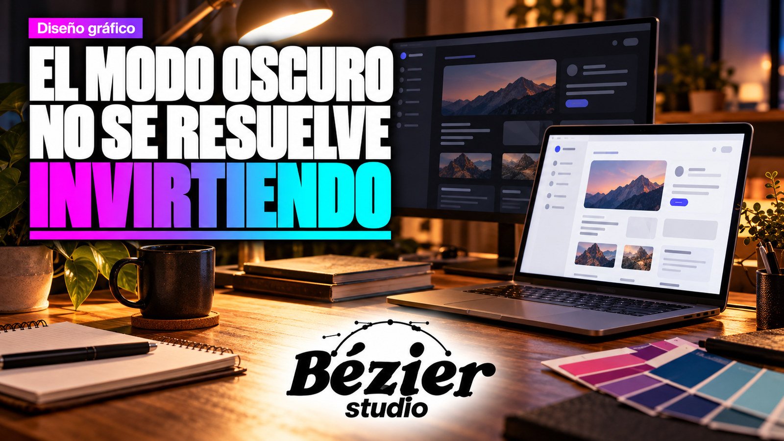 Modo oscuro: por qué invertir los colores no termina el diseño de la interfaz