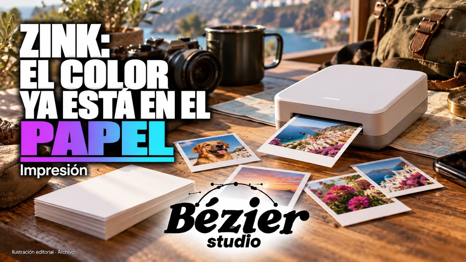 ZINK trasladó los colorantes al papel para imprimir fotografías sin cartuchos