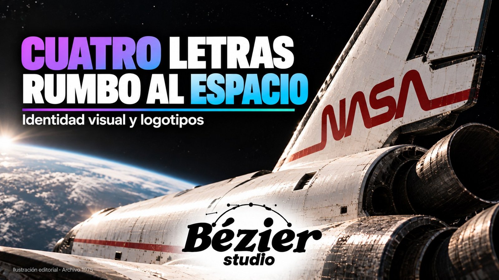 El logotipo worm de la NASA demostró cuánto puede comunicar una línea