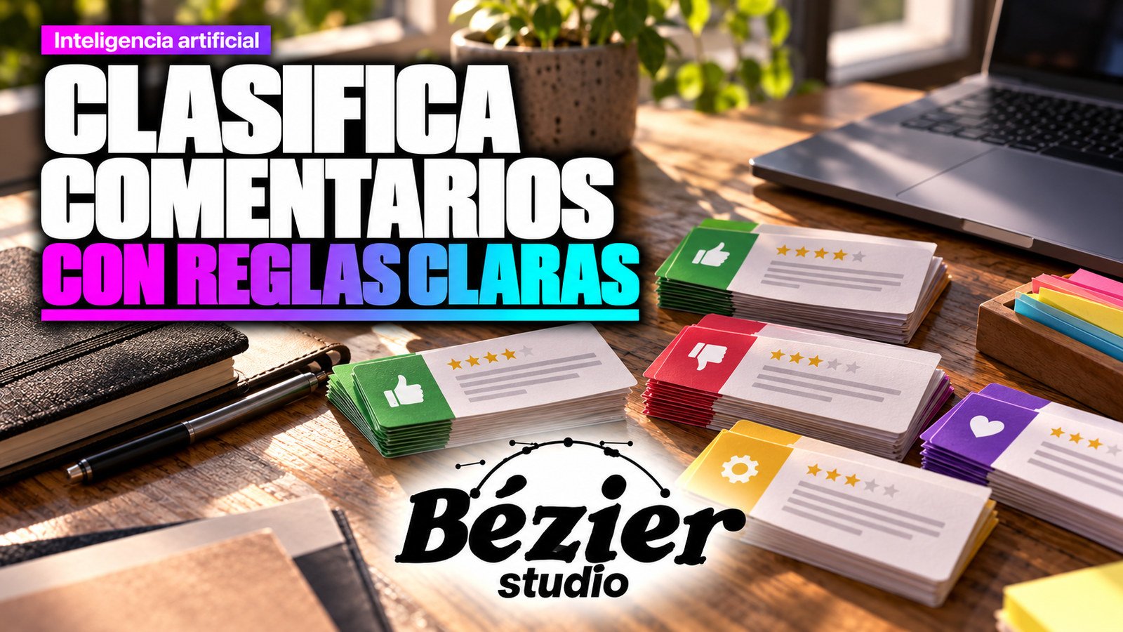 Clasificar reseñas con IA: prepara categorías y comprueba cada asignación