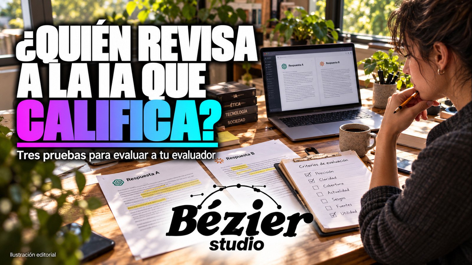 ¿La IA que califica a otra IA se equivoca? Tres pruebas para revisar a tu evaluador