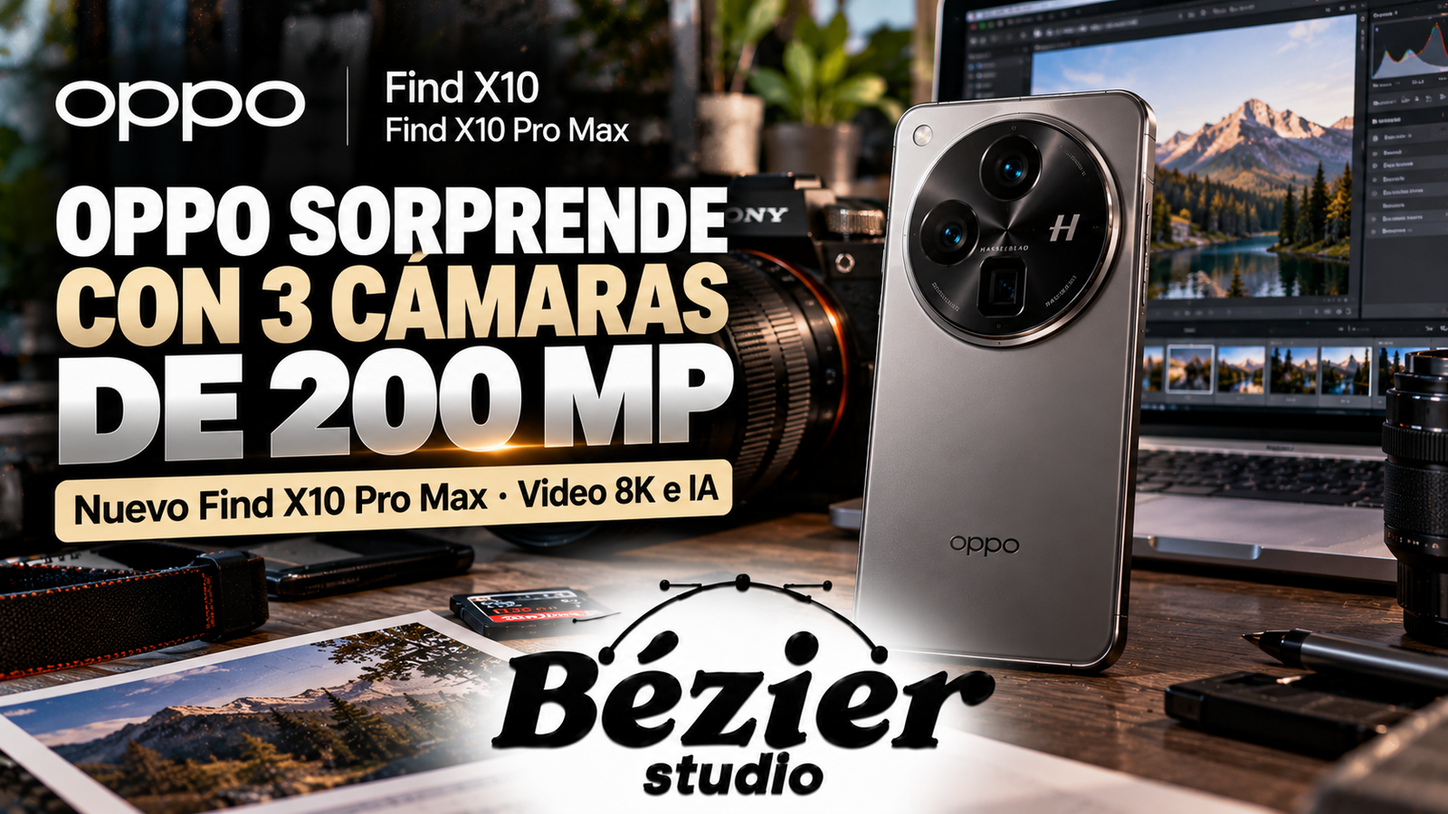 ¡OPPO sorprende al mundo! Presenta un celular con 3 cámaras de 200 MP, video 8K e inteligencia artificial