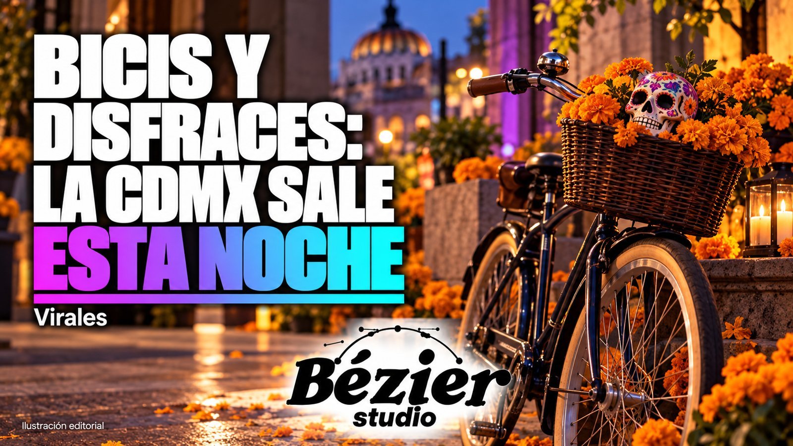 La CDMX se llena de bicis y disfraces esta noche: horario del Paseo de Día de Muertos