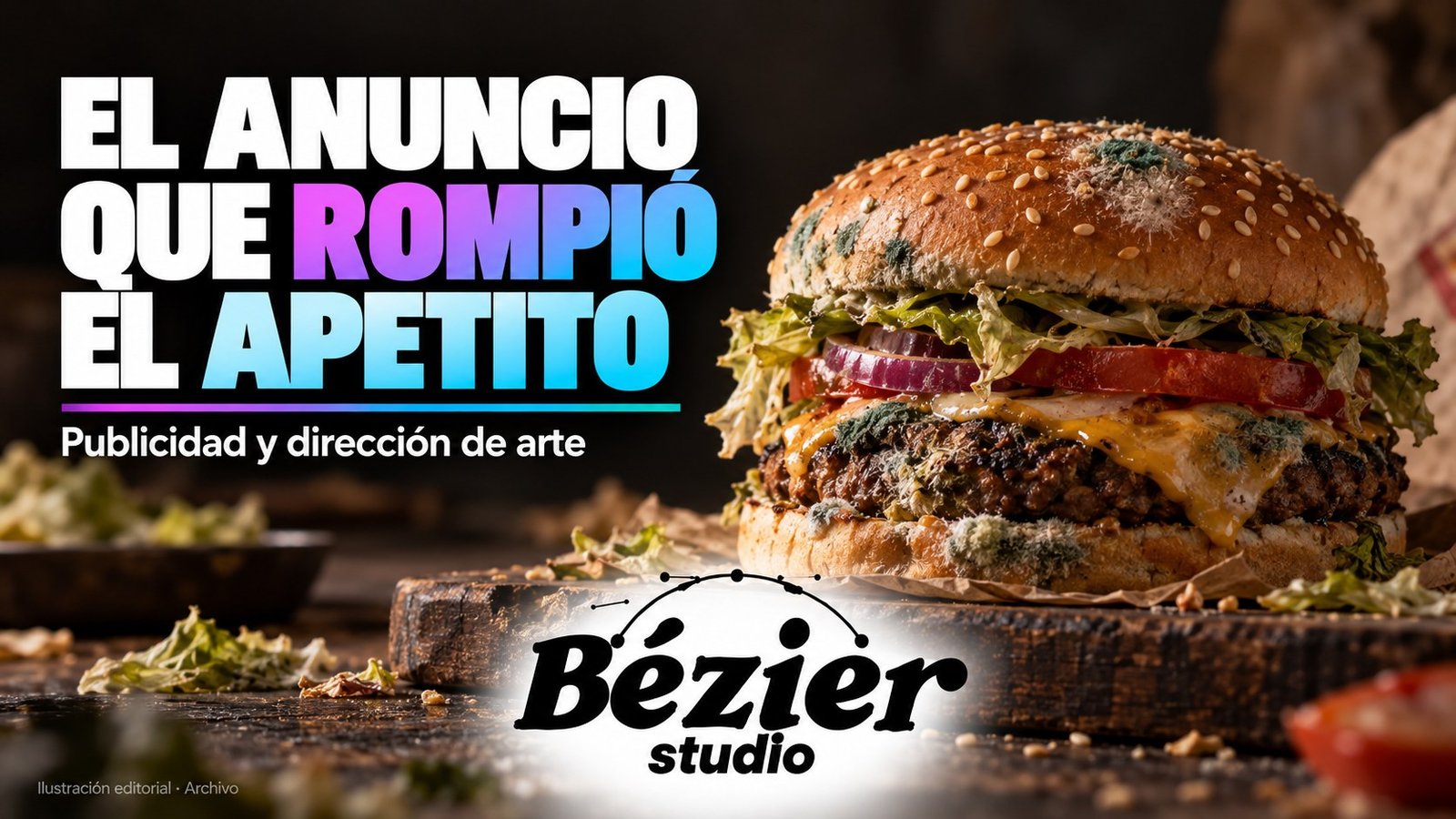 Moldy Whopper rompió la fotografía de comida para comunicar un cambio de producto