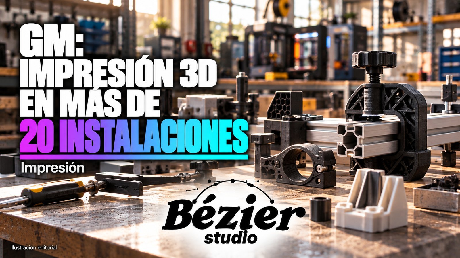 Una solución puede viajar entre fábricas: así comparte GM su impresión 3D